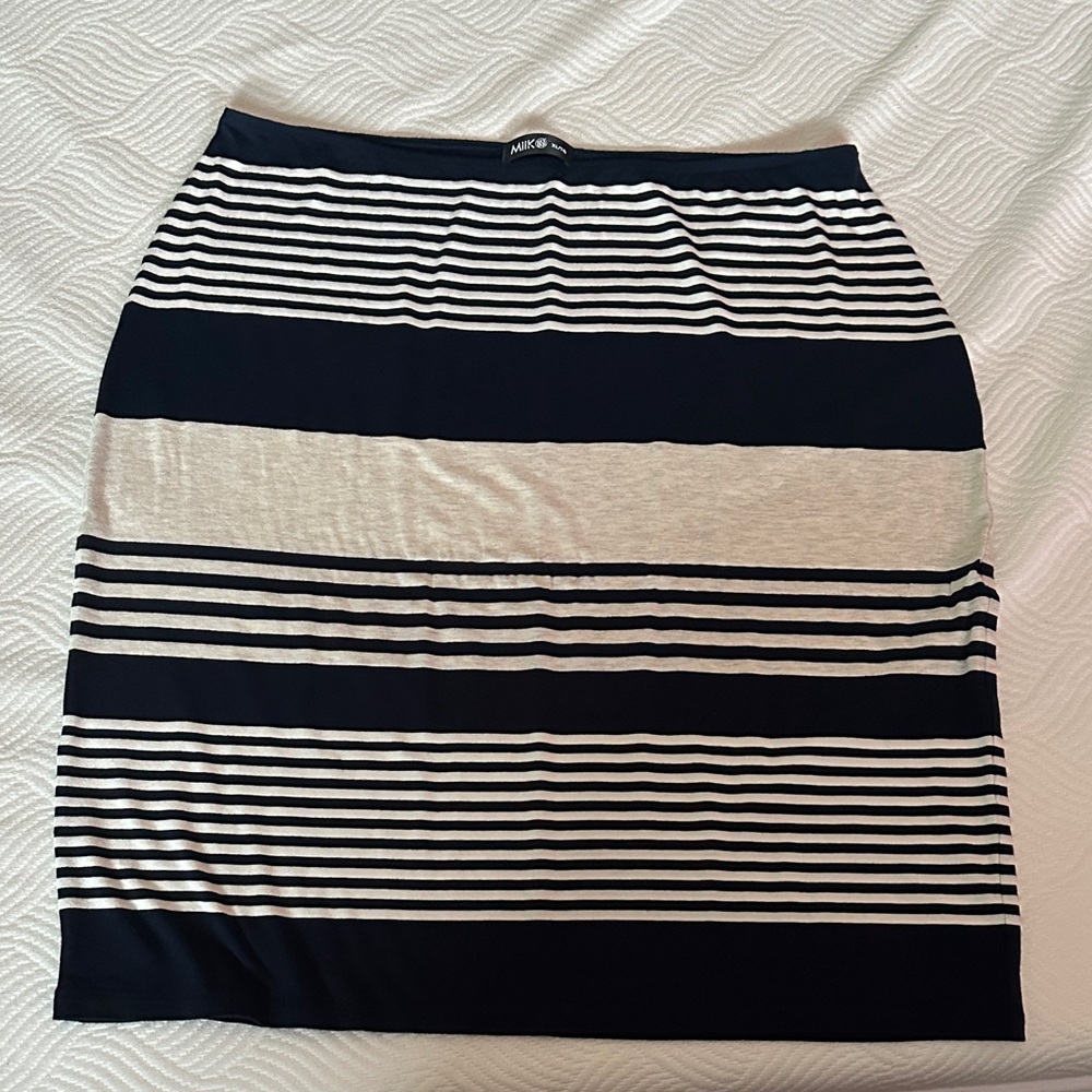 🇨🇦Miik 🇨🇦Jan Simple Skirt XL, navy / nautical stripe